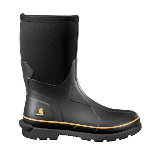 10-INCH WATERPROOF NON-SAFETY TOE RUBBER BOOT - BLK-Black | Carhartt CMV1121