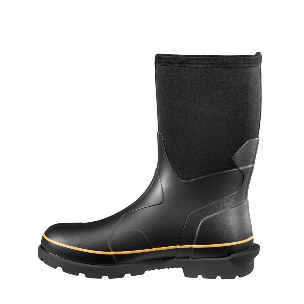 10-INCH WATERPROOF NON-SAFETY TOE RUBBER BOOT - BLK-Black | Carhartt CMV1121