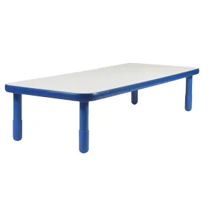 #46019 BaseLine 72" x 30" Rectangular Table - 
Royal Blue with 16" Legs
