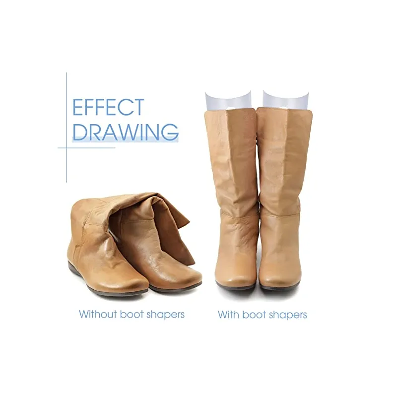 Bememo 8 Pieces Boot Shaper Form Inserts Tall Boot Support for Women and Men