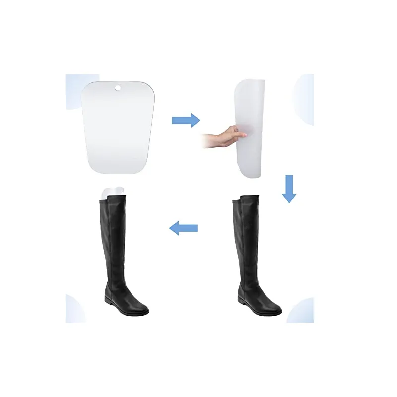 Bememo 8 Pieces Boot Shaper Form Inserts Tall Boot Support for Women and Men