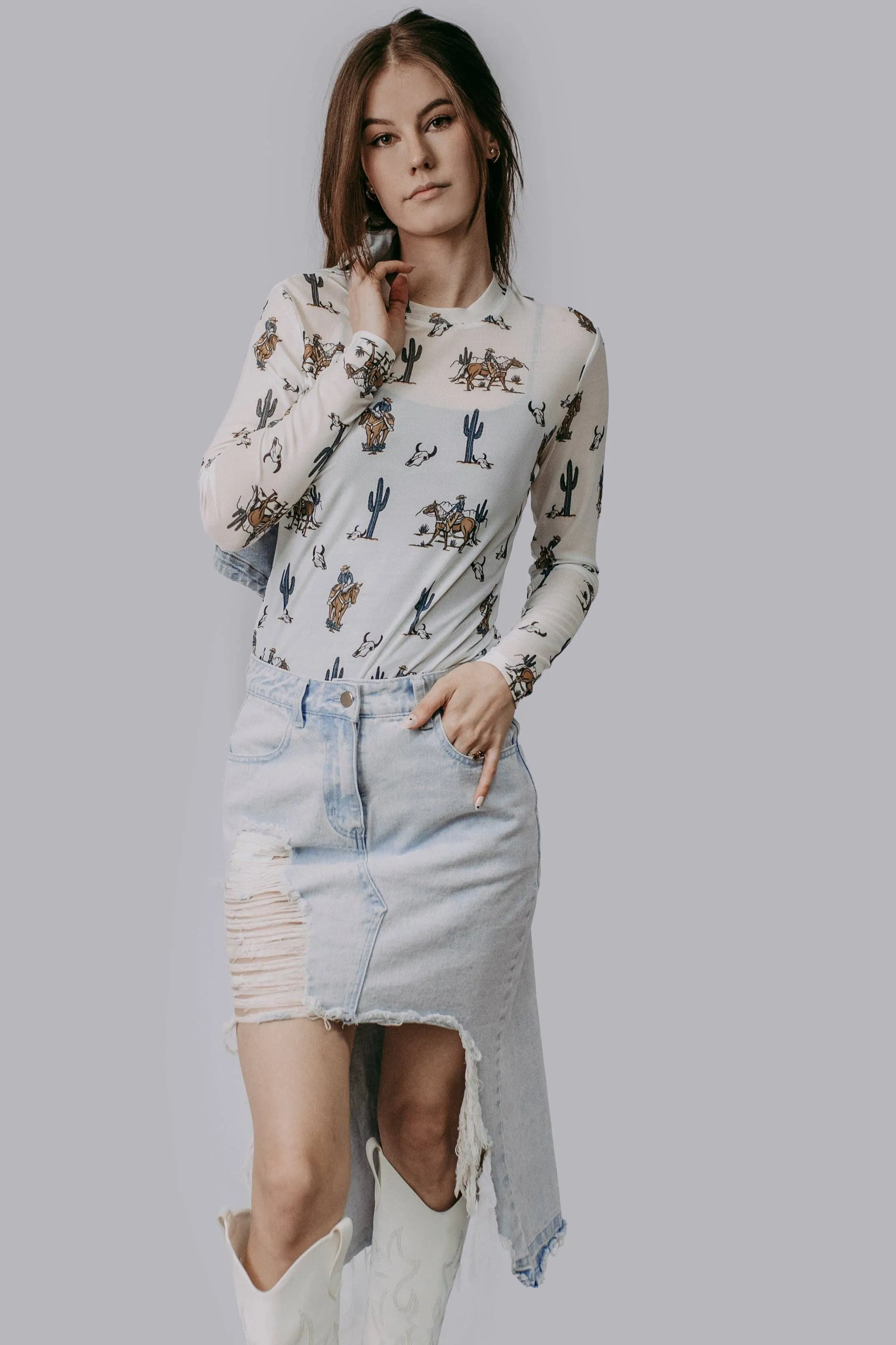 Desert Darlin' Mesh Top