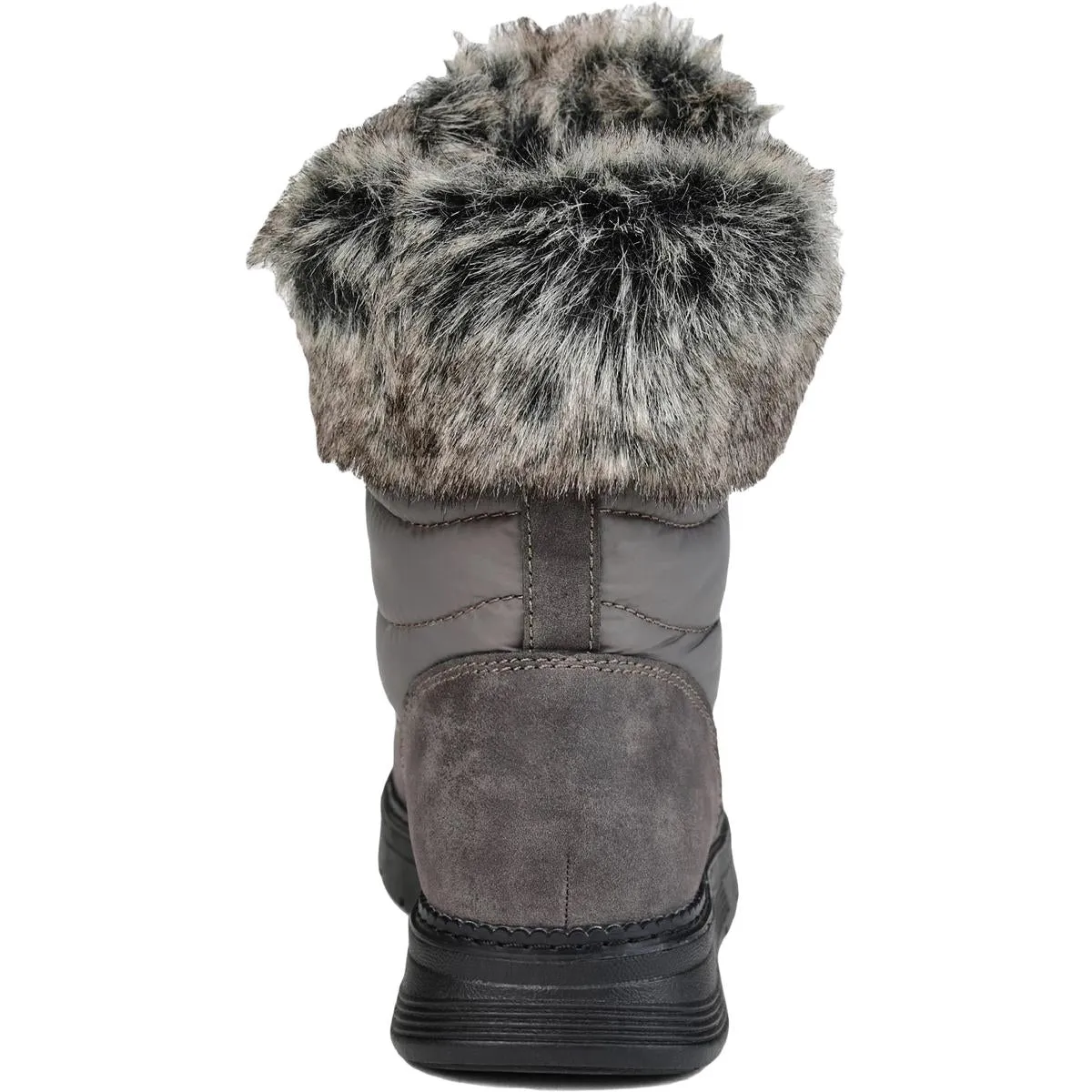 Journee Collection Womens Flurry Faux Leather Cold Weather Snow Boots